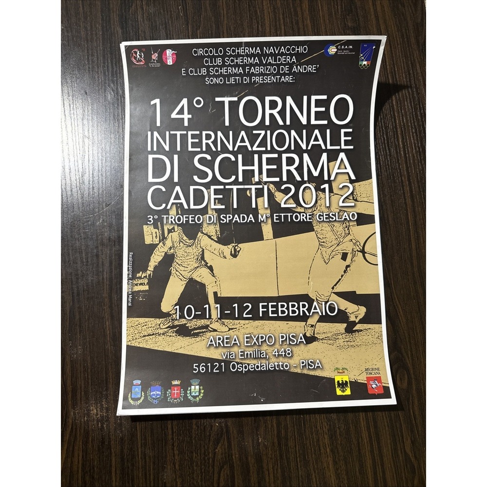 Fencing Poster Pisa Italy 2012